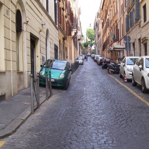 Via Rasella, Blick zum Palazzo Barberini