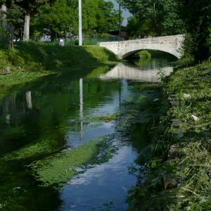 Clitunno und steinerne Brcke