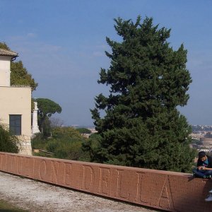 Passeggio Gennaro und Lmmchen, Gianicolo