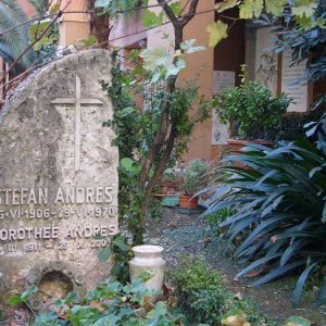 Grab von Stefan Andres auf d. deutschen Friedhof