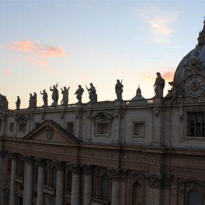 Vatikan Aussicht Loggetta des Kardinal Bibbiena