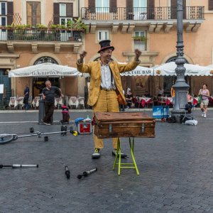 Straenknstler Clown Artist Navona