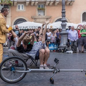 Straenknstler Clown Artist Navona