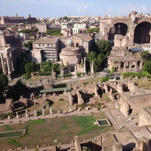 Aussicht von Aussichtsplattform Palatin/ Forum Romanum