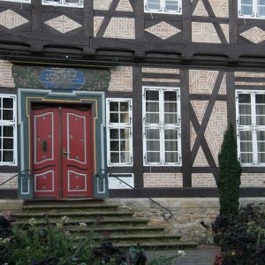 Goslar huebsche Tr zu einem Fachwerkhaus