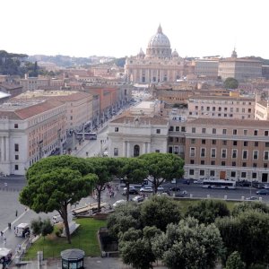 Castel Sant'Angelo; Blick zum Petersdom