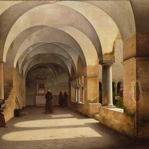 Christoffer_Wilhelm_Eckersberg_-_The_Cloisters_San_Lorenzo_fuori_le_mura