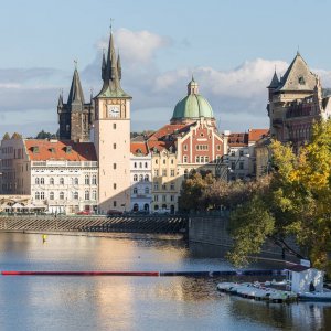 Prag2015 Moldaublick auf die Altstadt