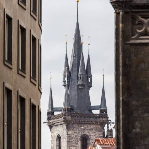 Prag2015 Blick zur Teynkirche