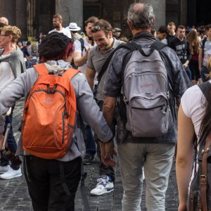 Eingewhnungsspaziergang 2016 vor dem Pantheon