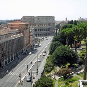 Rom 2016 Blick von Dachterasse des Hotels