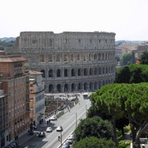 Rom 2016 Blick von Dachterasse des Hotels