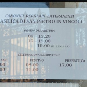 San Pietro in Vincoli Öffnungszeiten