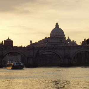 Abendstimmung auf dem Tiber