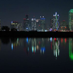 Dallas Skyline Spiegelung