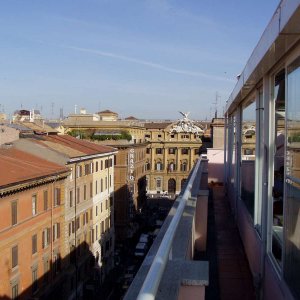Blick vom Dachgarten Hotel Domus Aurea