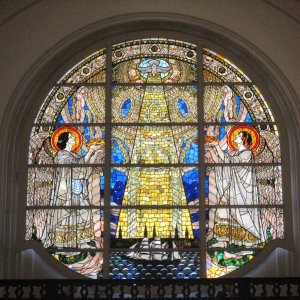 Fenster in der Turmhalle von St. Michaelis