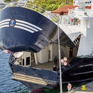 Fähre Lodingen Lofoten ans Festland Bognes