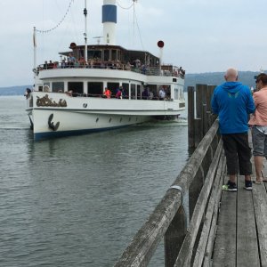 Mit dem Raddampfer auf dem Ammersee von Dießen nach Herrsching