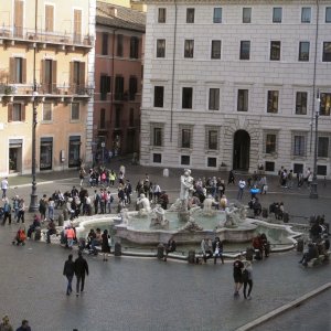 Blick aus dem Palazzo Pamphilj