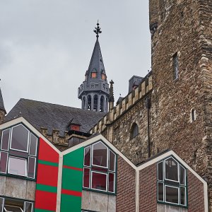 Aachen, Blick aufs Rathaus