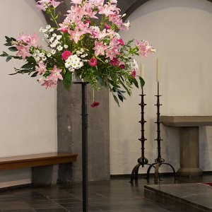 Aachen, Sankt Foillan, Hochzeitsschmuck