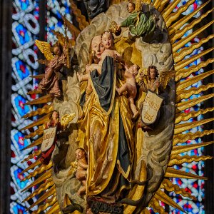 Aachen, Dom Chorhalle, Strahlenmadonna