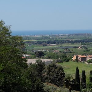 Tarquinia Blick zum Meer