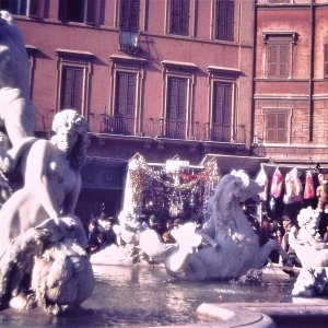 Mercatino di Natale Piazza Navona Anf. 1970er Jahre