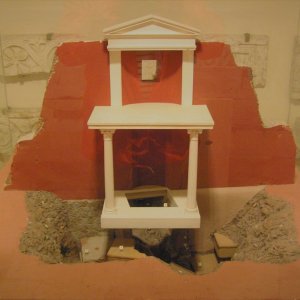 Scavi - Modell der roten Mauer