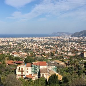 Blick von Monreale auf Palermo