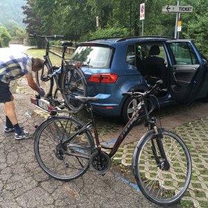 Die Radtour beginnt