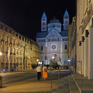 Dom zu Speyer Nachtaufnahme