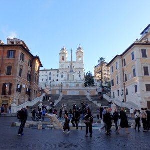 Spanische Treppe morgens um 9.00 Uhr