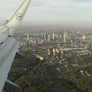 Anflug auf FRA