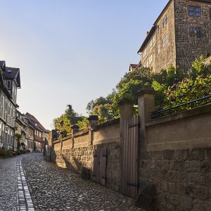 Quedlinburg Gasse am Schlossberg