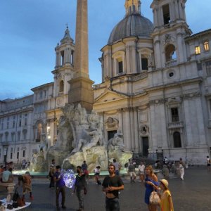 Piazza Navona am frühen Abend