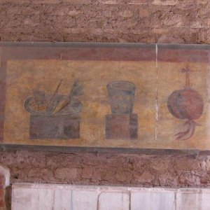 Wandmalerei in Ostia