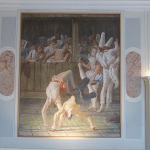 Fresken der Villa Zianigo von Giandomenico Tiepolo in der Ca´ Rezzonico