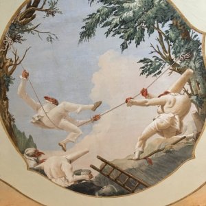 Fresken der Villa Zianigo von Giandomenico Tiepolo in der Ca´ Rezzonico