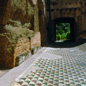 Mosaik in den Caracalla-Thermen