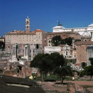 Forum Romanum - Blick vom Palatin zum Kapitol