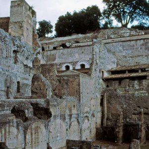Blick vom Forum Romanum zum Palatin