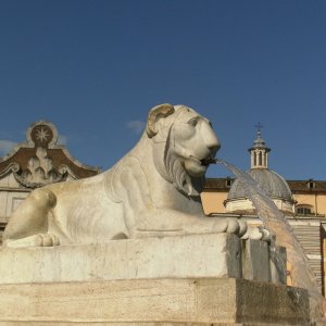 auf der Piazza del Popolo