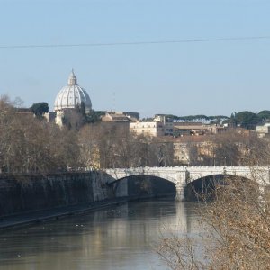 Blick vom Ponte Sisto