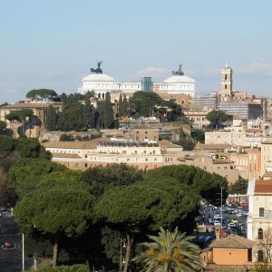 Blick auf Rom vom Orangengarten auf dem Aventin