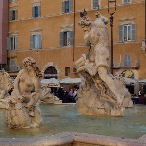 Fontana di Nettuno auf der Piazza Navona