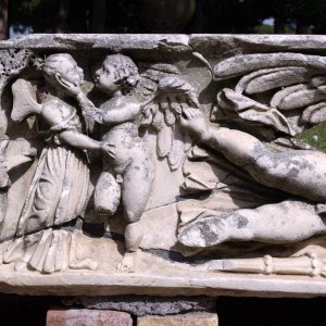 Ostia Antica Relieff an einem Grabmal