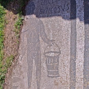 Ostia Antica Mosaik in der Terme di Buticosus
