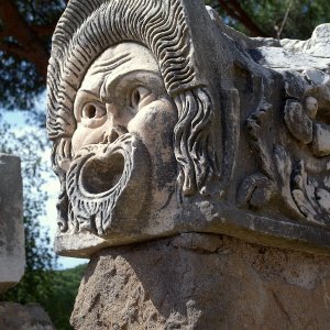 Ostia Antica Teatro Maske